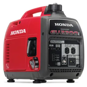 Honda EU2200i 2,200 Watt Super Quiet Gas Power Portable Inverter Generator - Reconditioned