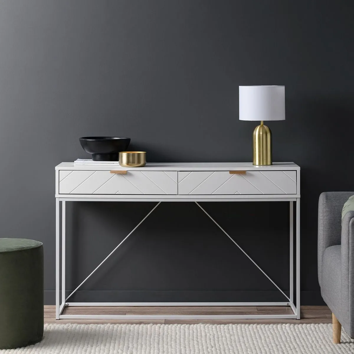 Inca Console Table - White