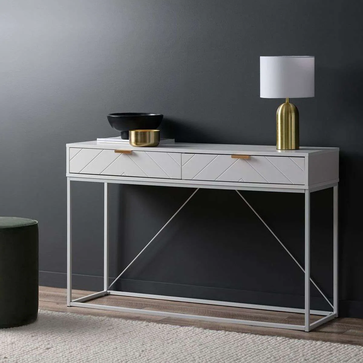 Inca Console Table - White