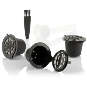 Innovagoods Reusable Coffee Capsules Recoff Set of 3 - Black | 819026