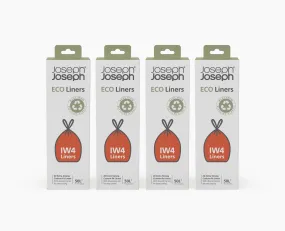 IW4 50L Grey Recycled Bin Liners - 4 pack