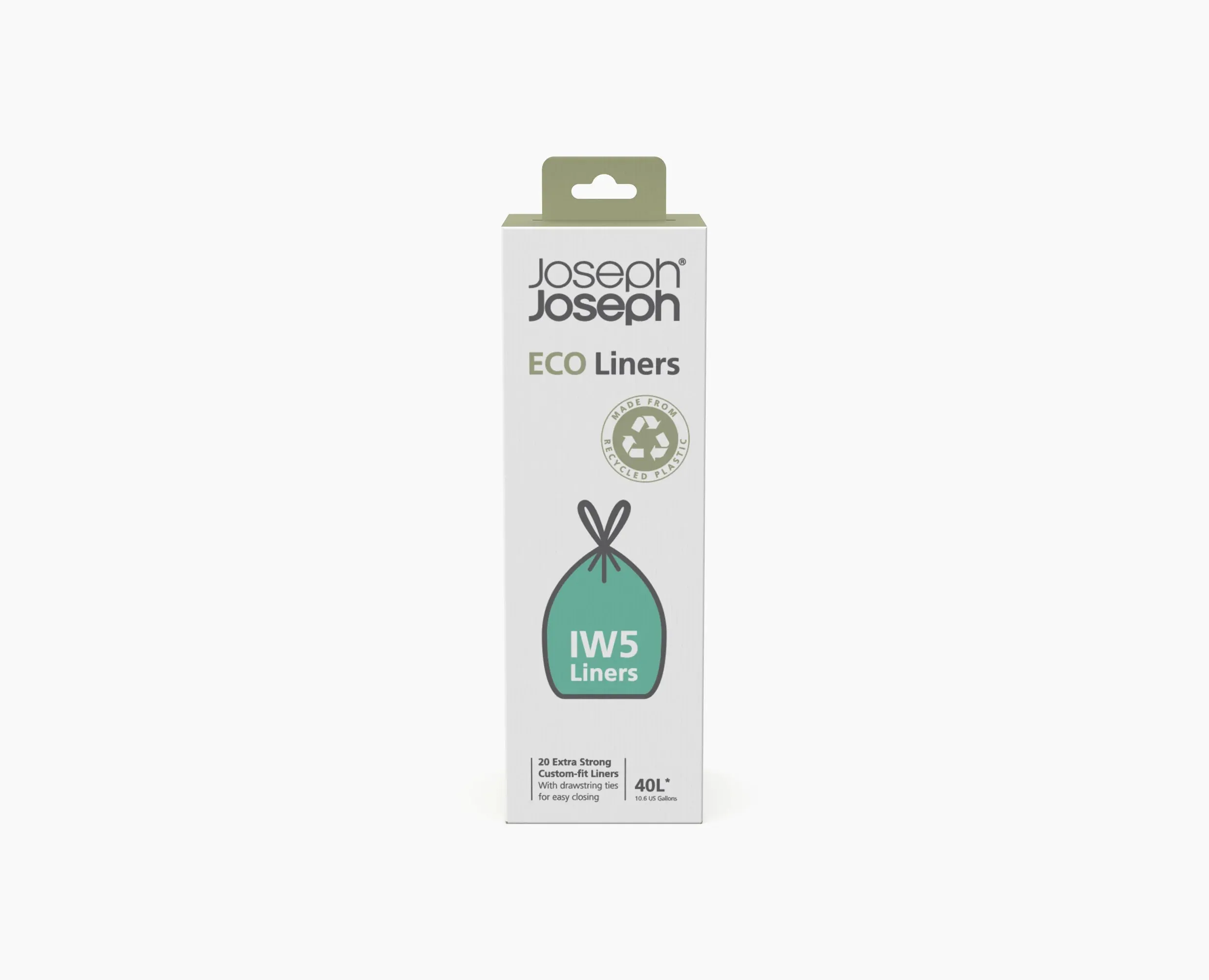 IW5 40L Grey Recycled Bin Liners