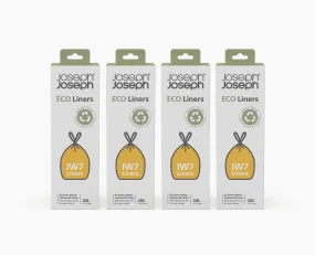 IW7 20L Grey Recycled Bin Liners - 4 pack