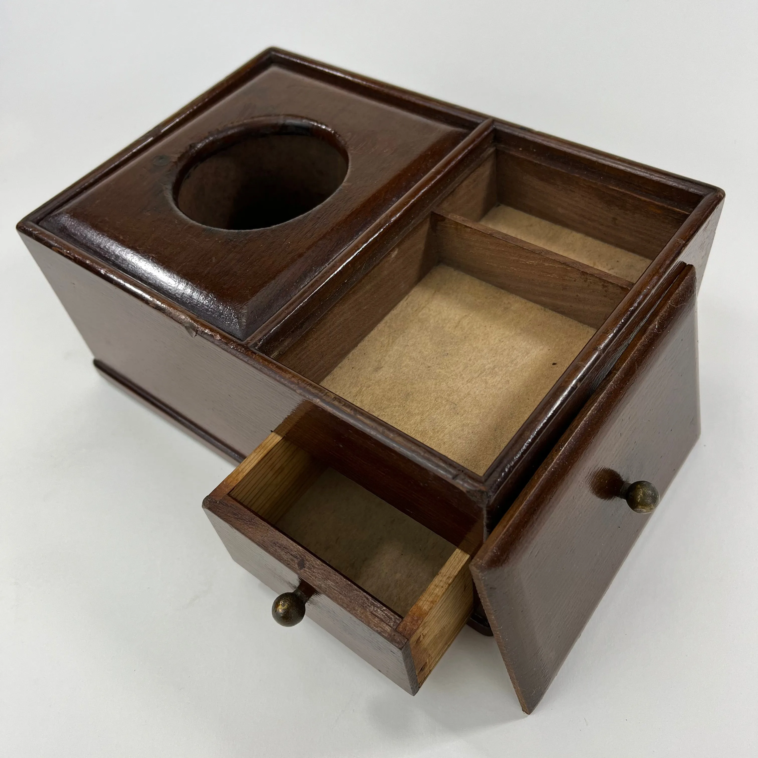 Japanese Tobakobon square w/drawer & compartments