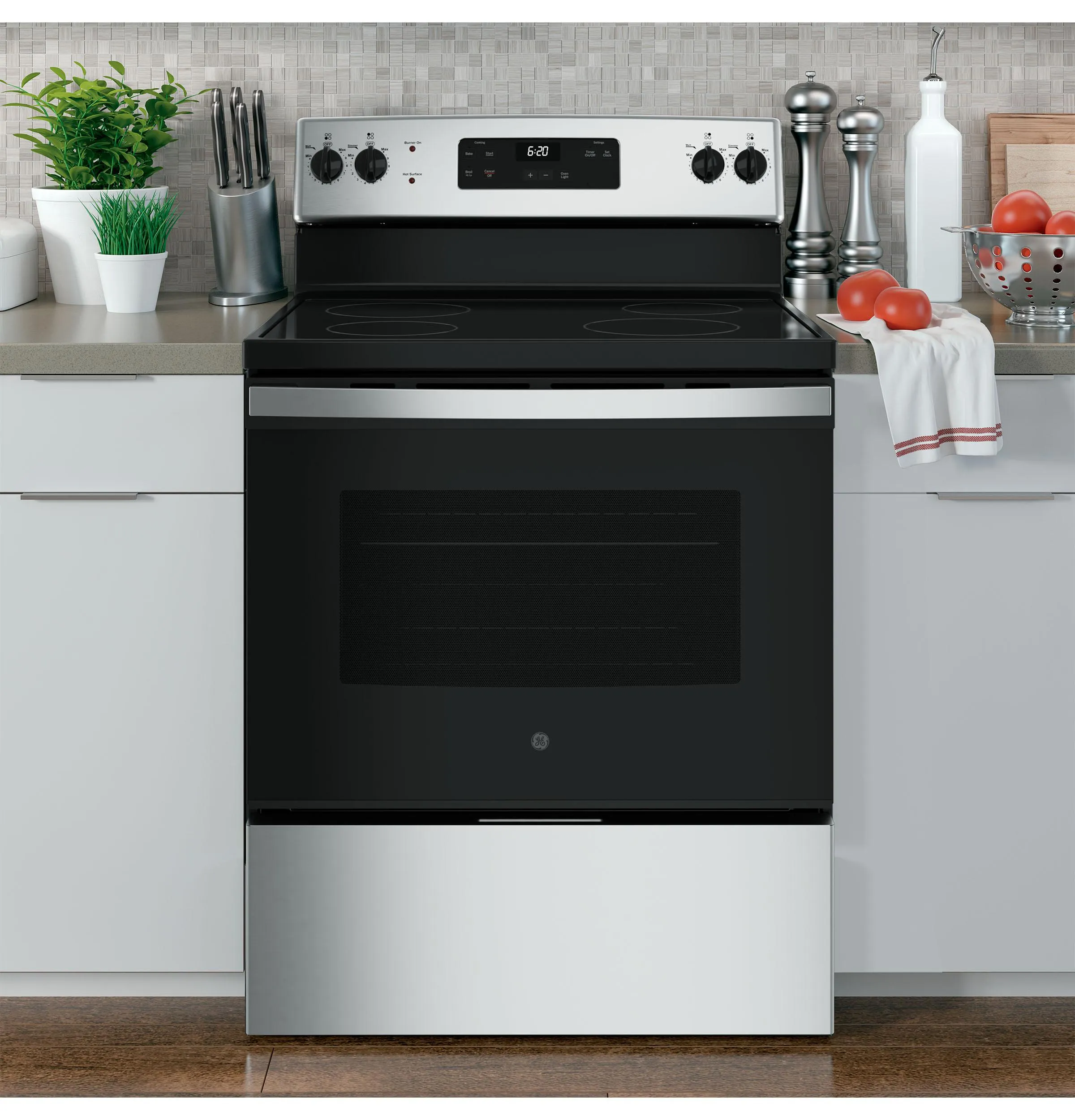 JBS62RWSS GE 30" Free-standing Electric Radiant Smooth Cooktop Range