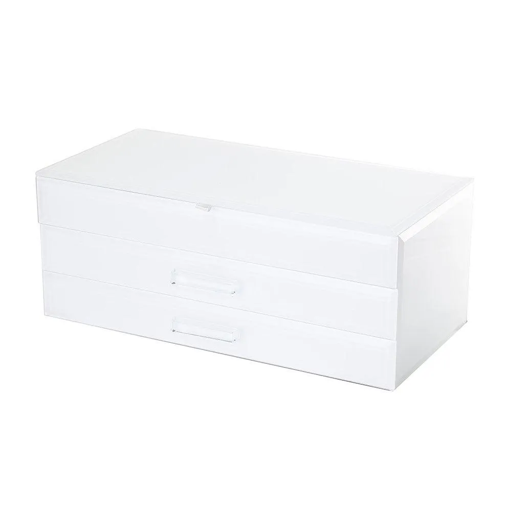 Jewellery Box | White Glass Large