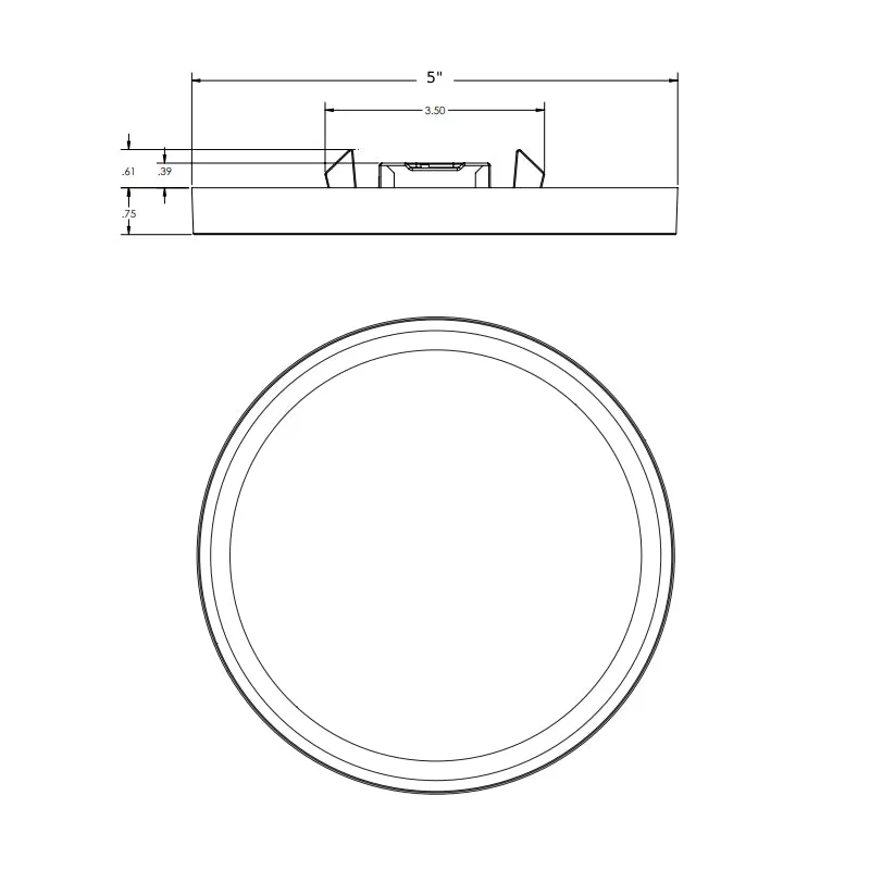 Juno JSF SlimForm 5" LED Round Surface Mount Downlight, Selectable CCT, 120-277V