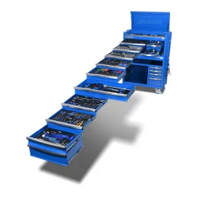 Kincrome K1960 641 Piece 42" 17 Drawer Blue CONTOUR Workshop Tool Kit