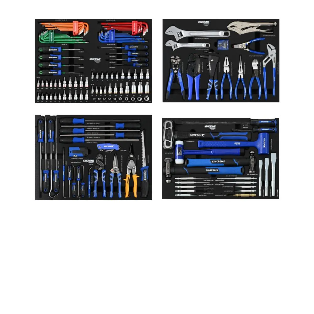 Kincrome K1961 734 Piece 42" 17 Drawer Blue CONTOUR Workshop Tool Kit