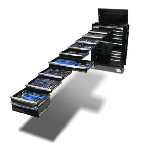 Kincrome K1961B 734 Piece 42" 17 Drawer Black CONTOUR Workshop Tool Kit