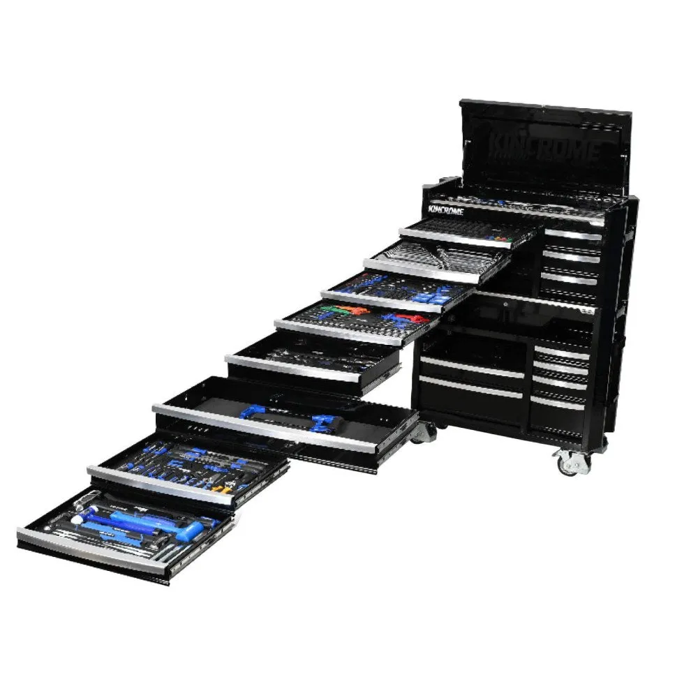 Kincrome P1826B 595 Piece Metric & SAE 42" 17 Drawer Black CONTOUR Workshop Tool Kit