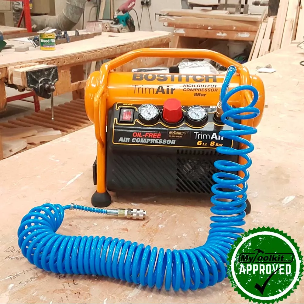 KIT: Bostitch 71 Series Stapler (3-16mm) with Bostitch 6 Litre Compressor