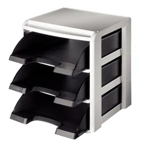 Leitz Plus Letter Tray Rack Black 53270095