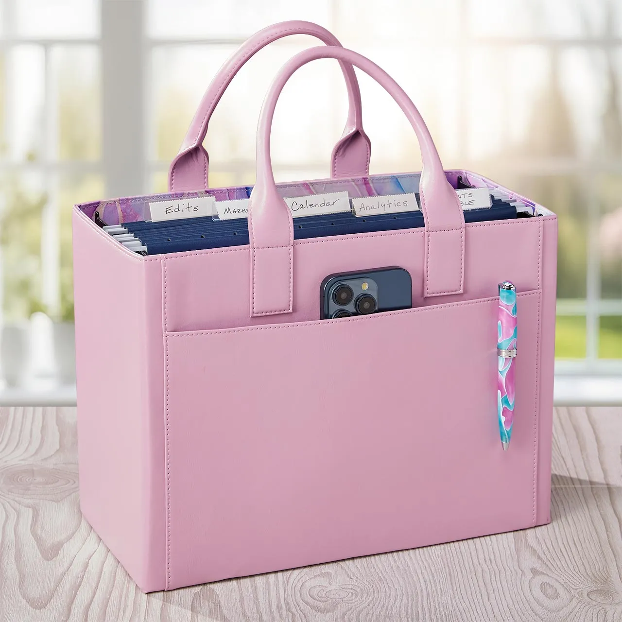 LevTex Aura Quartz Portable File Tote