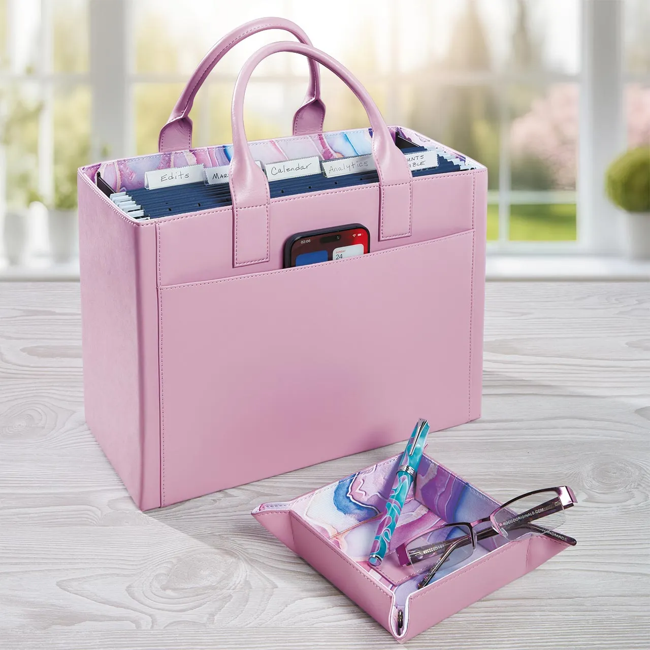 LevTex Aura Quartz Portable File Tote