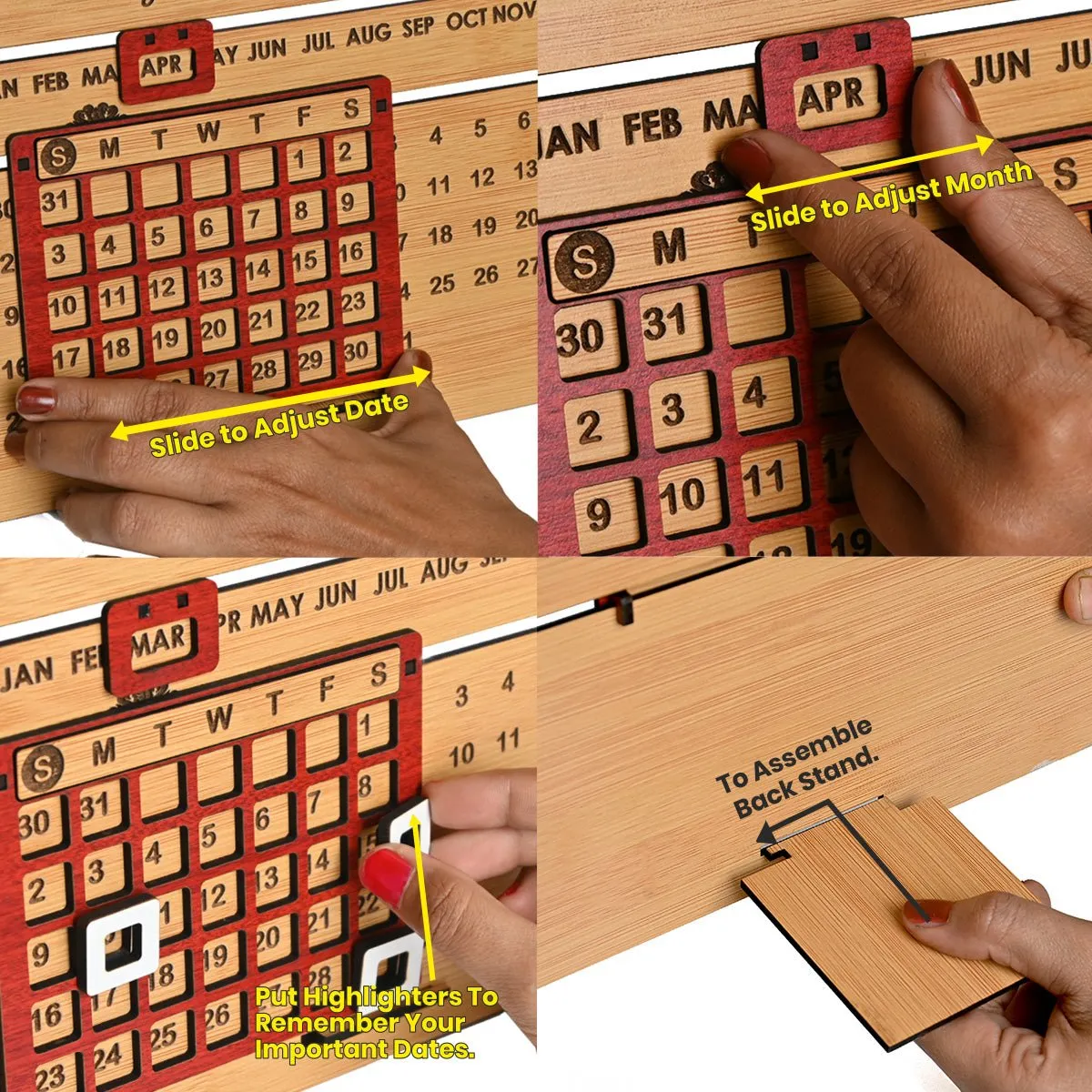 Lifetime Calendar & Good Luck Desk Organizer Combo | Office Table Decorative Items | Farewell Gift