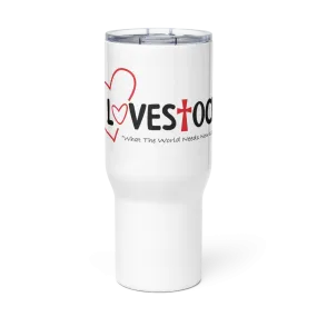 LoveStock 2023 Travel mug with a handle
