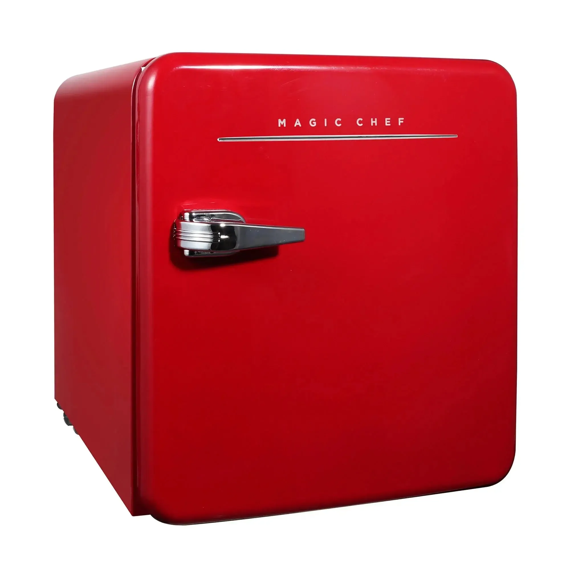 Magic Chef 1.6 Cu. Ft. Retro Style Mini Fridge W/ Interior LED Light, Black
