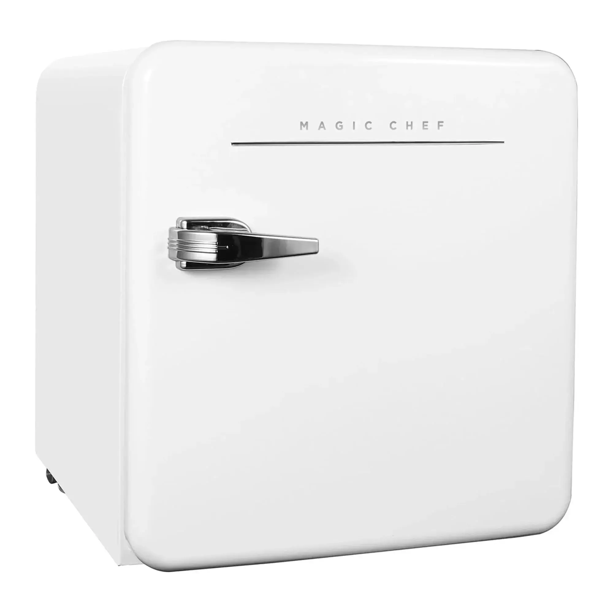 Magic Chef 1.6 Cu. Ft. Retro Style Mini Fridge W/ Interior LED Light, Black
