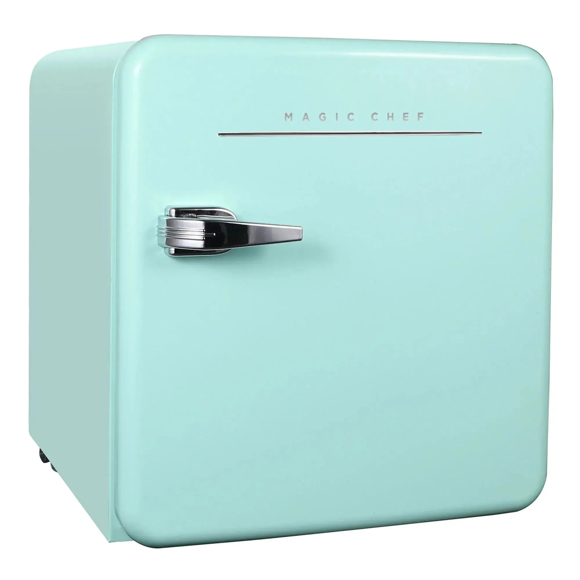Magic Chef 1.6 Cu. Ft. Retro Style Mini Fridge W/ Interior LED Light, Black