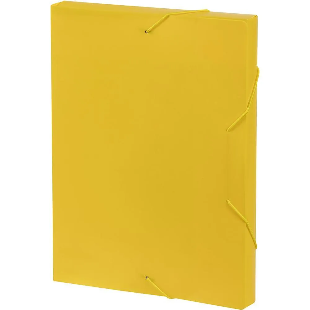 Marbig Document Box A4 Yellow