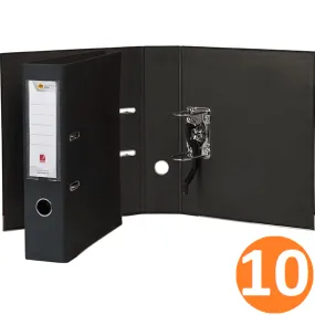 Marbig Professional Quickfile Lever Arch File PE A4 Black Box 10