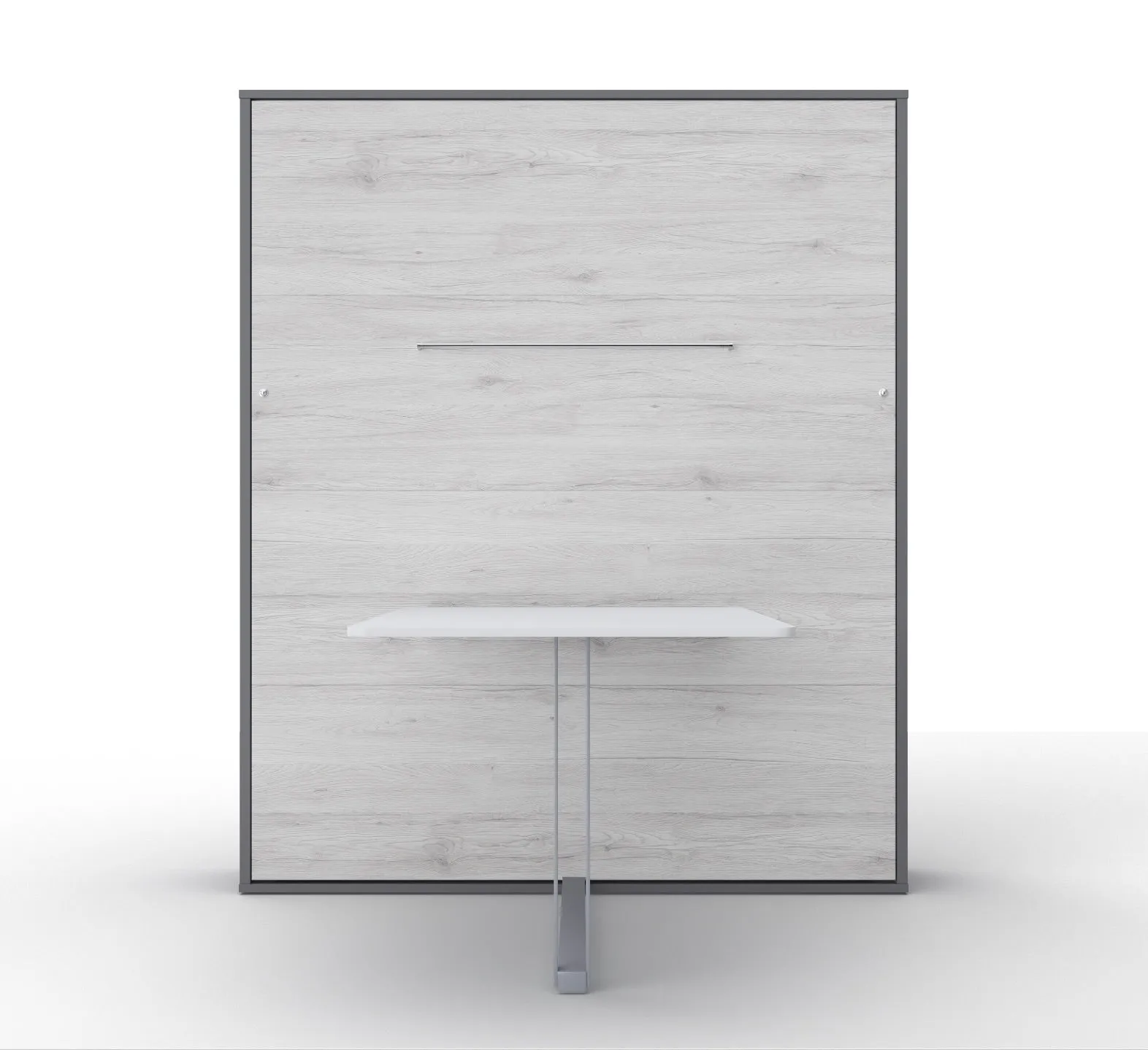 Maxima House - INVENTO European FULL XL Desk Wall Bed with Mattress and LED