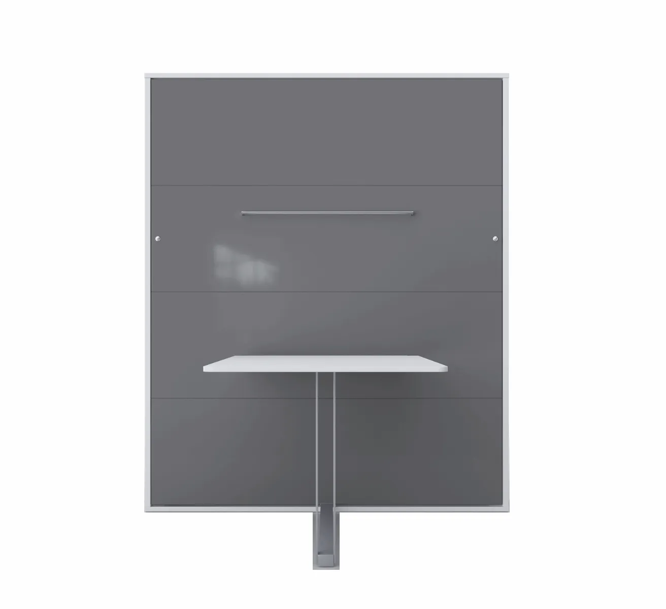 Maxima House - INVENTO European FULL XL Desk Wall Bed with Mattress and LED