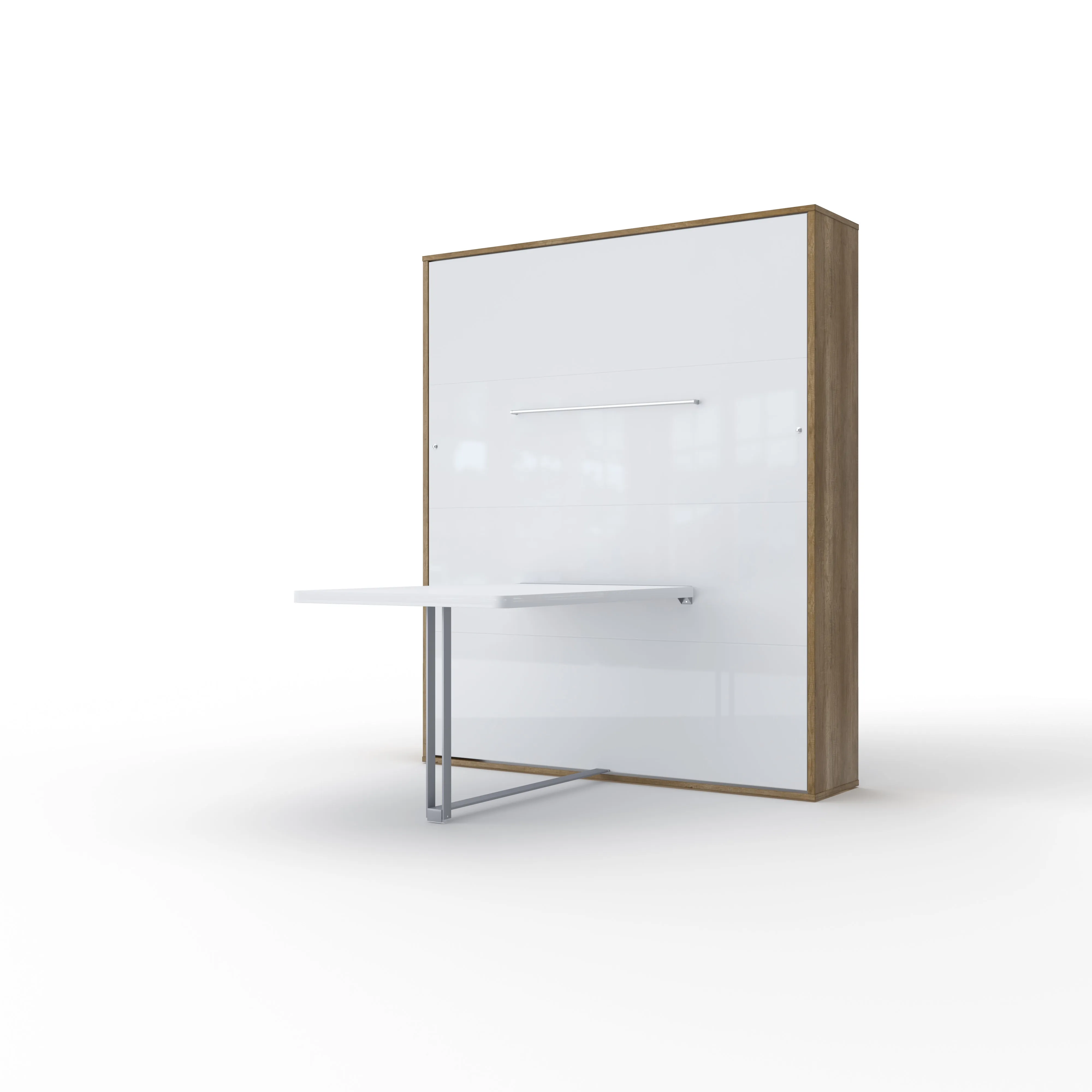 Maxima House - INVENTO European FULL XL Desk Wall Bed with Mattress and LED