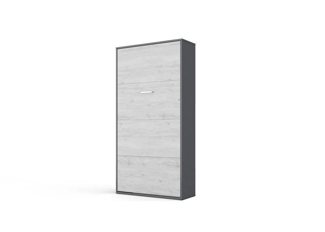 Maxima House - INVENTO Vertical Murphy Bed, European Twin  With Mattress