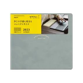 MD Professional Diary Mobile Monthly Block 2023 - Grey