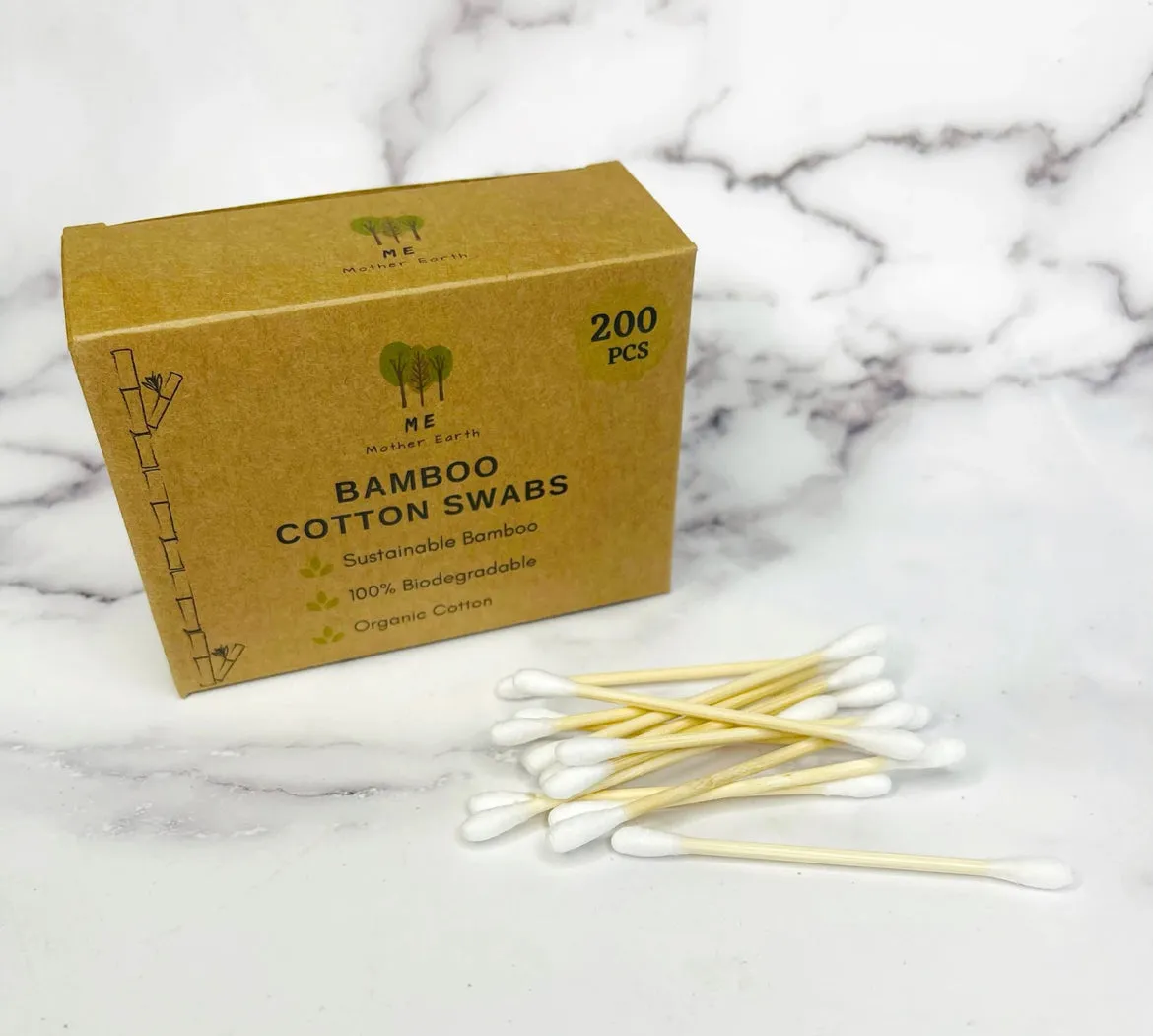 Me Mother Earth Bamboo Cotton Swabs
