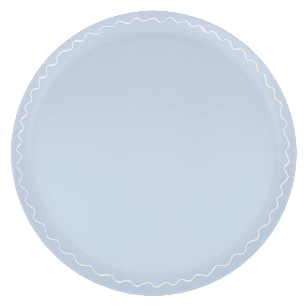 Mixed set recycled plastic plates large (X 6)