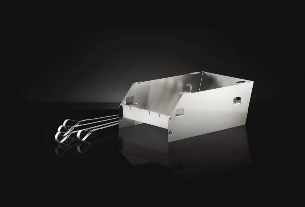 Napoleon Bbq 71301 Side Burner Windshield - Large with Skewer Rack