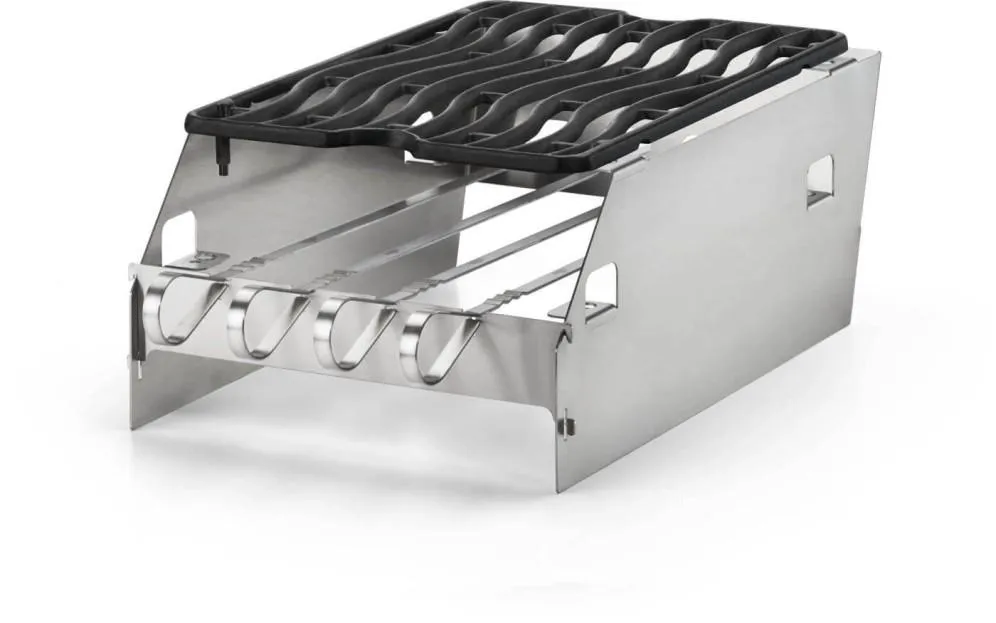Napoleon Bbq 71301 Side Burner Windshield - Large with Skewer Rack