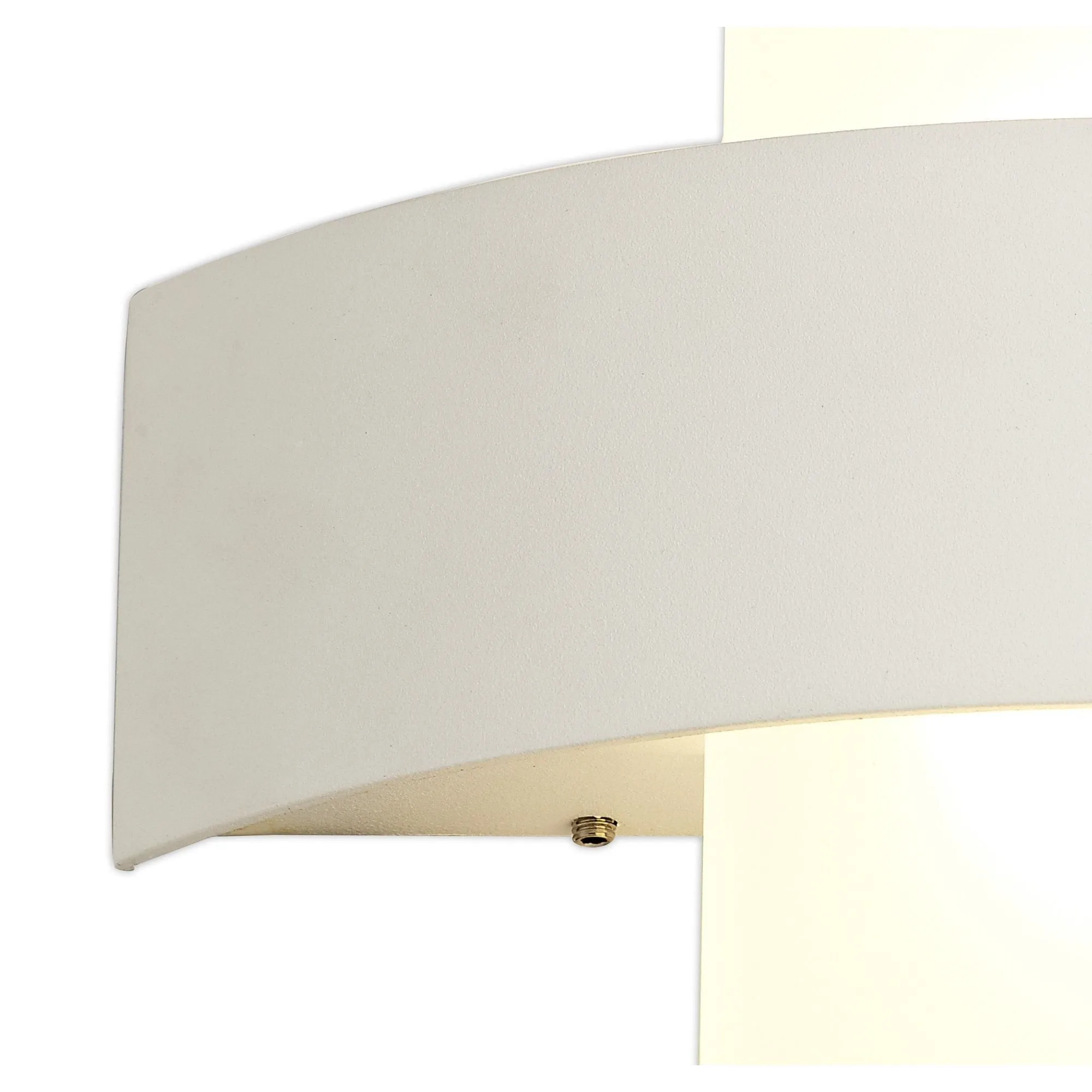 Nelson Lighting NL72059 Lahna Outdoor Up & Downward Lighting Wall Lamp 2 Light LED Sand White