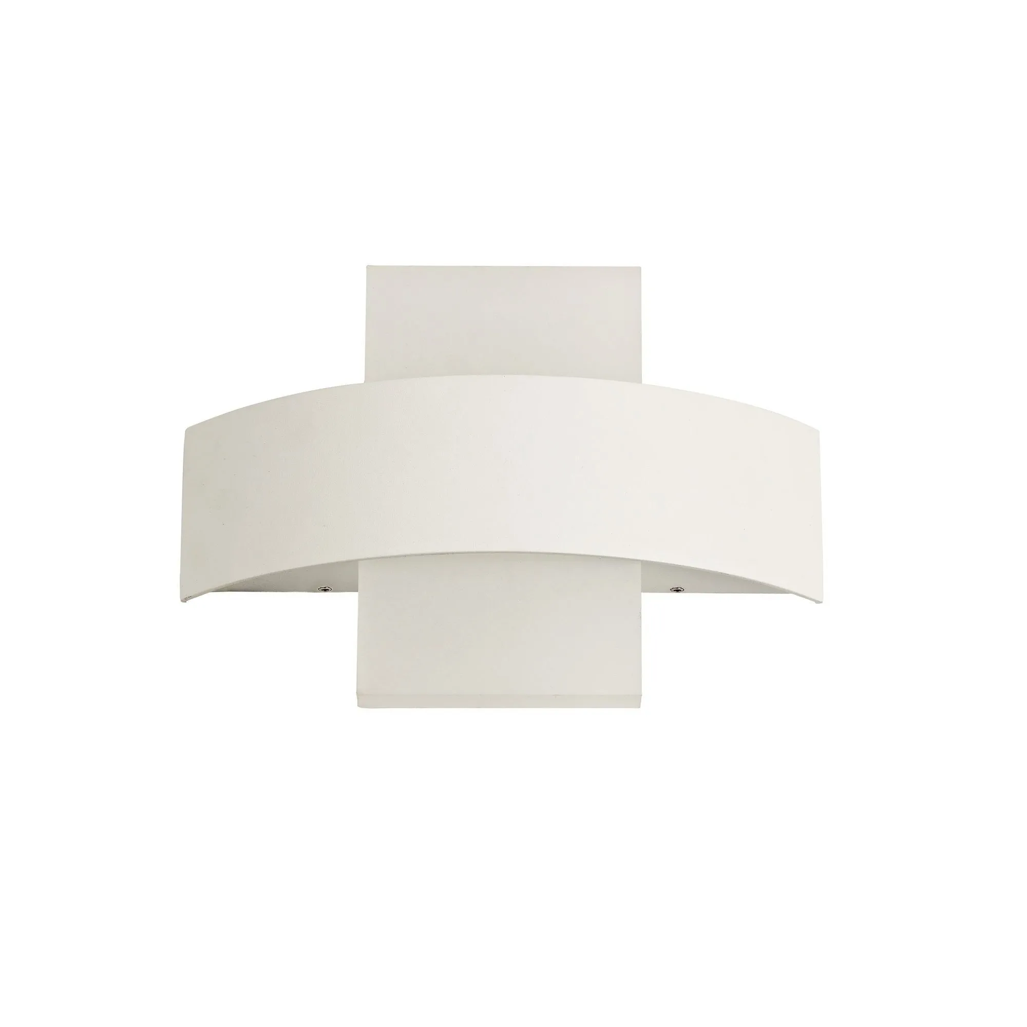 Nelson Lighting NL72059 Lahna Outdoor Up & Downward Lighting Wall Lamp 2 Light LED Sand White