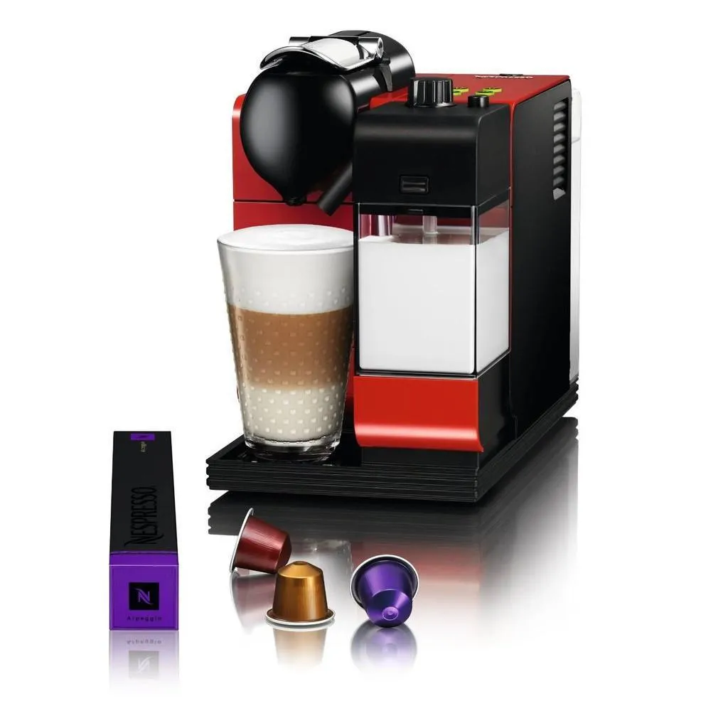 Nespresso Machine Delonghi Lattissima Plus - Red