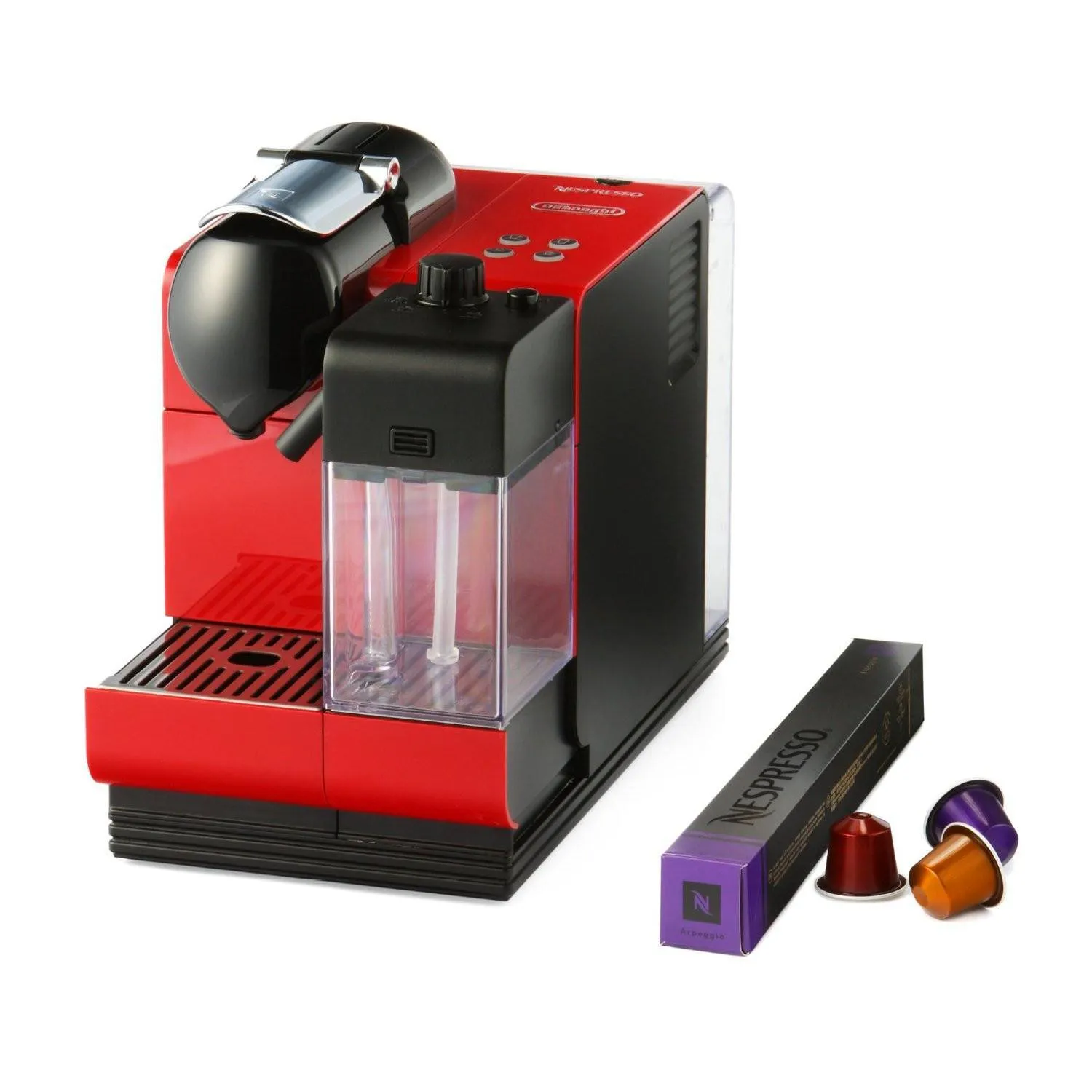 Nespresso Machine Delonghi Lattissima Plus - Red