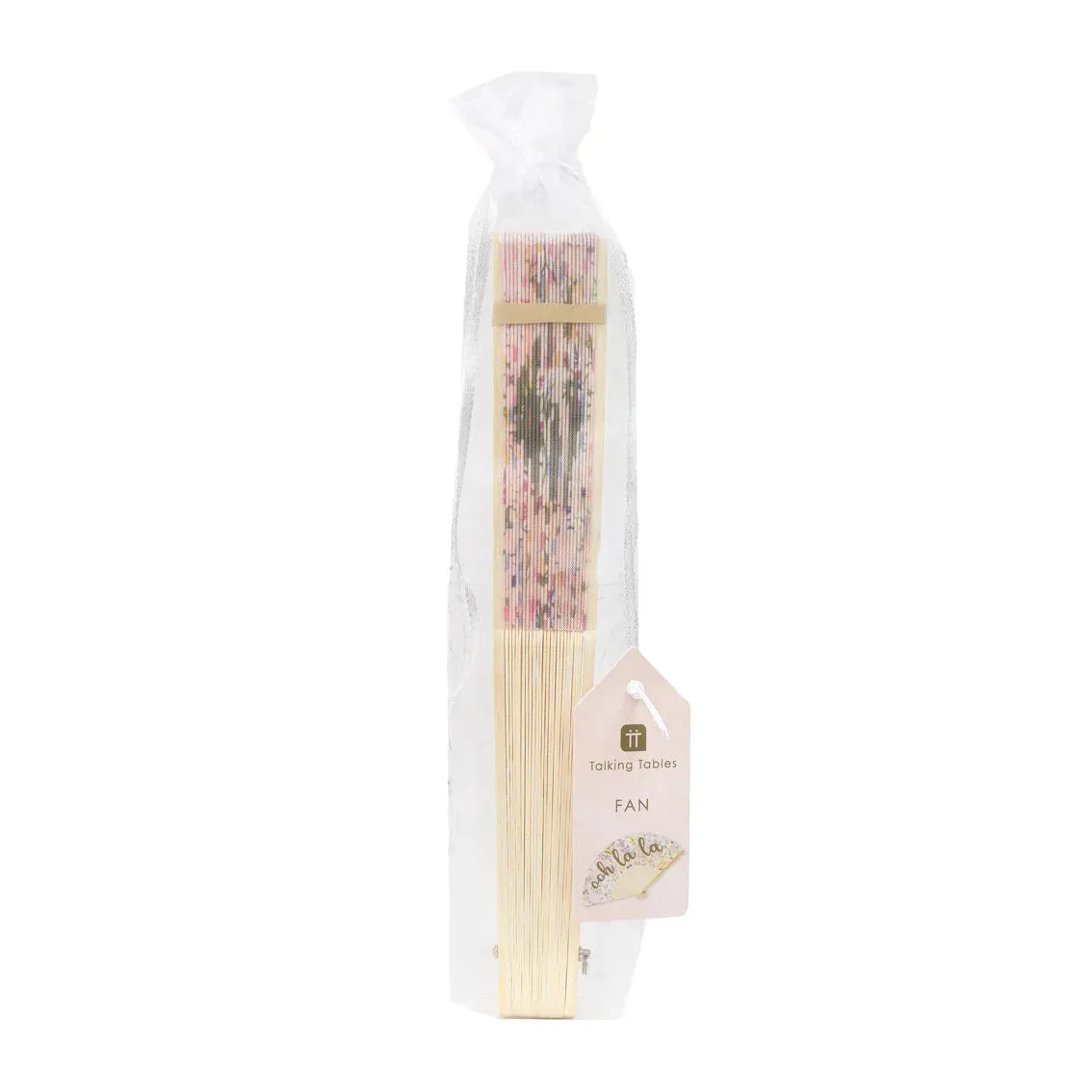 Ooh La La Floral Bamboo Fan