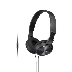 Open Box - Sony MDR-ZX310AP ZX Series Wired On-Ear Headphones with Mic - Black