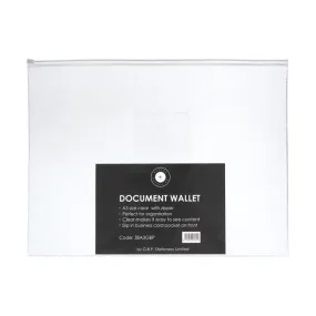 OSC Document Wallet A3 Zip Closure Pack of 5