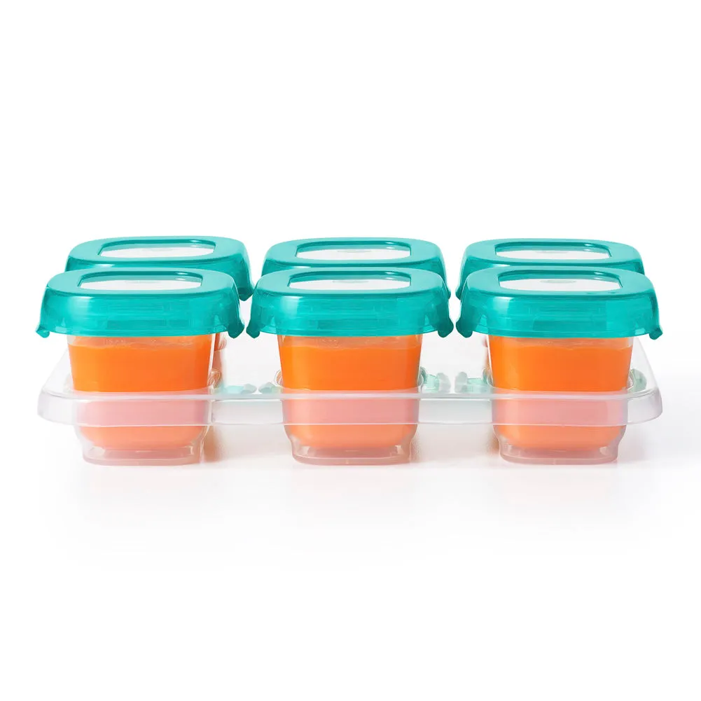 OXO Tot 6-Pack Baby Food Storage Blocks - Teal (2oz)