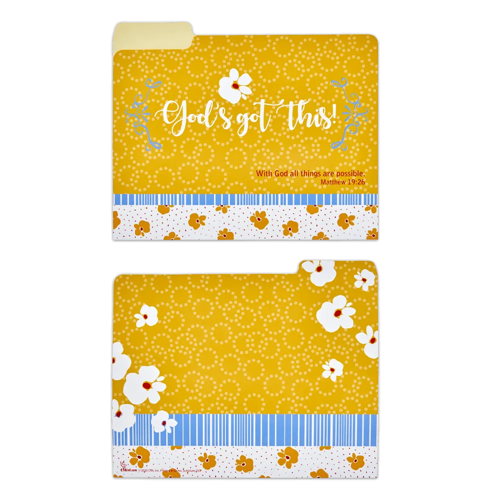 Pack of 6 File Folders - Making A Difference...Inspiring Lives