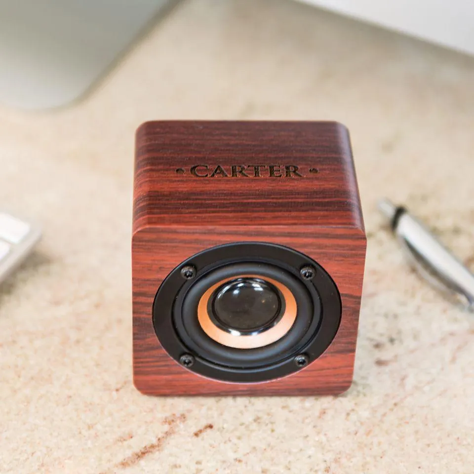 Personalized Wood Bluetooth Speakers