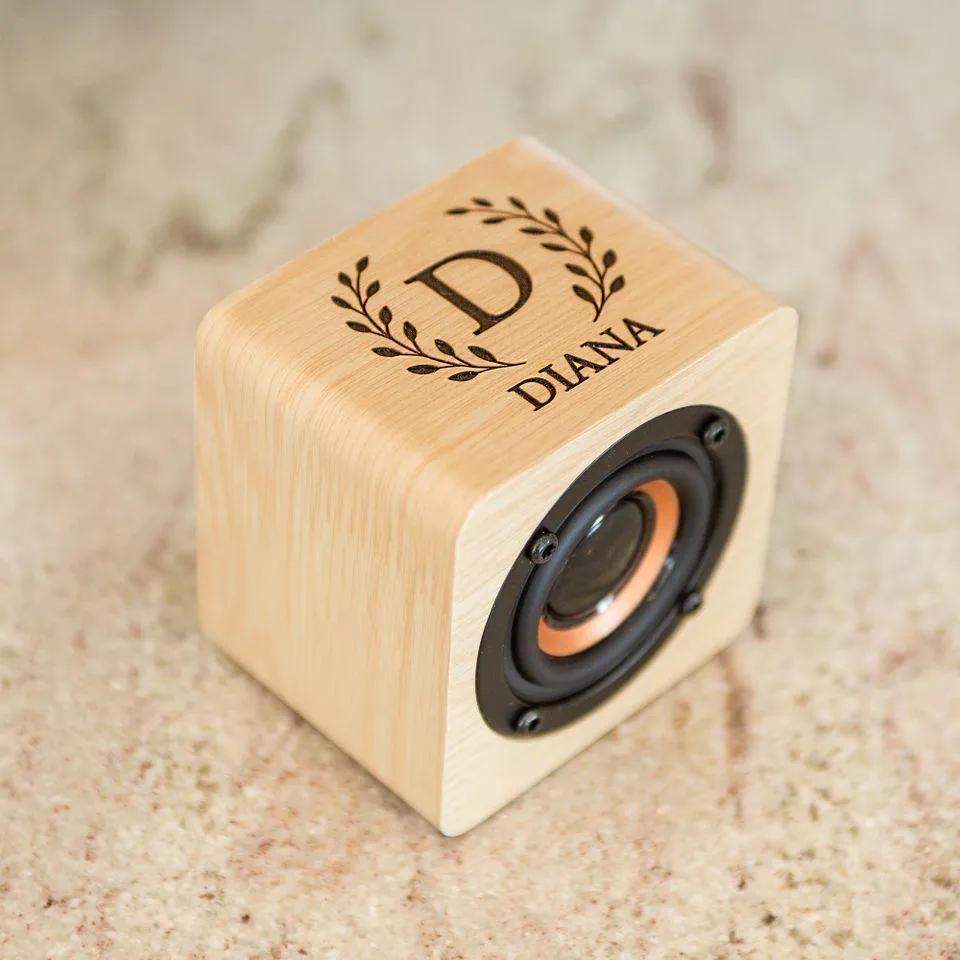 Personalized Wood Bluetooth Speakers