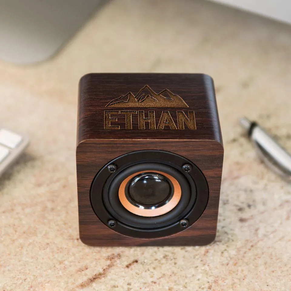 Personalized Wood Bluetooth Speakers