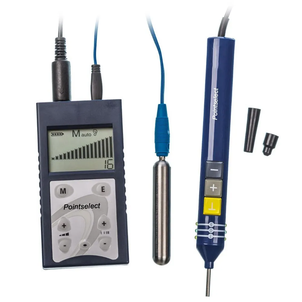 Pointselect Acupuncture Detector Pen for Auricular and Body Acupuncture Point Detection and Integrated PuTENS Stimulation
