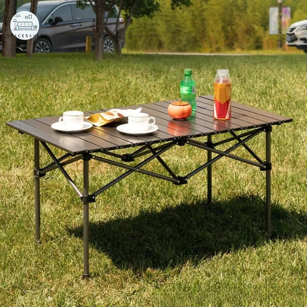Portable Folding Picnic Table | Lightweight Egg Roll Table | Camping Outdoor Desk