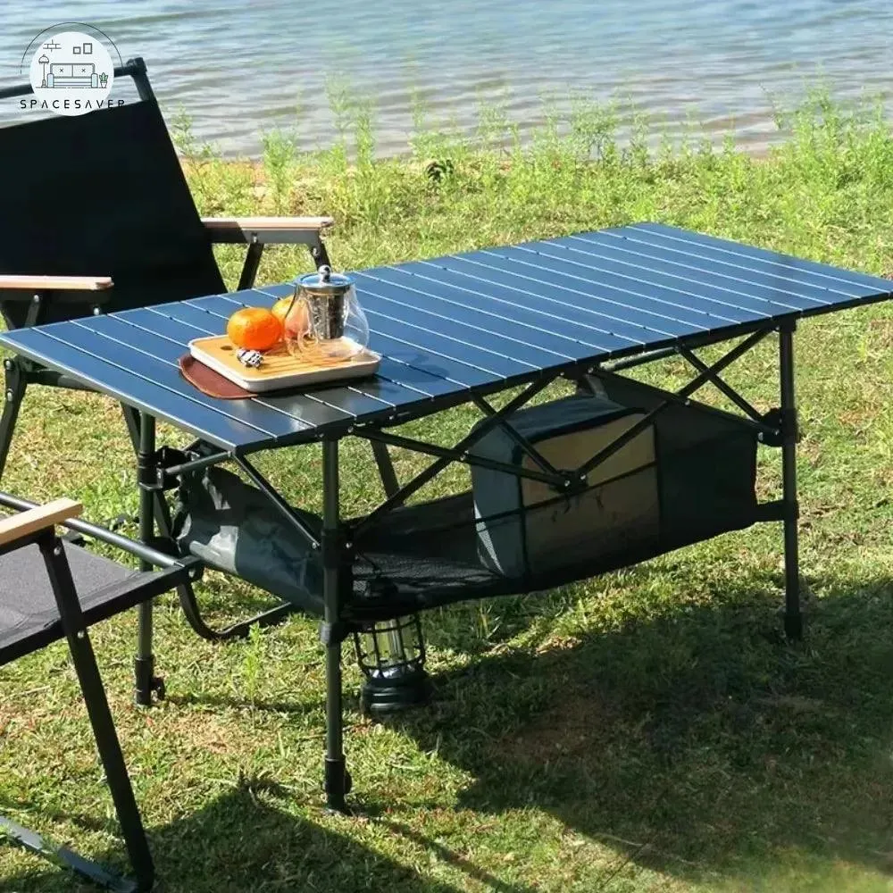 Portable Folding Picnic Table | Lightweight Egg Roll Table | Camping Outdoor Desk